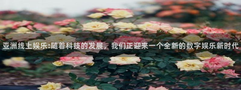 one游戏体育平台：亚洲线上娱乐:随着科技的发展，我们正迎来一个全新的数字娱乐新时代